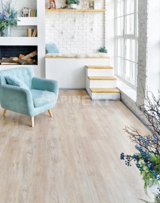 Кварцвиниловая клеевая плитка Alpine Floor ULTRA ECO ДУБ КРЕМОВЫЙ ECO 5-23